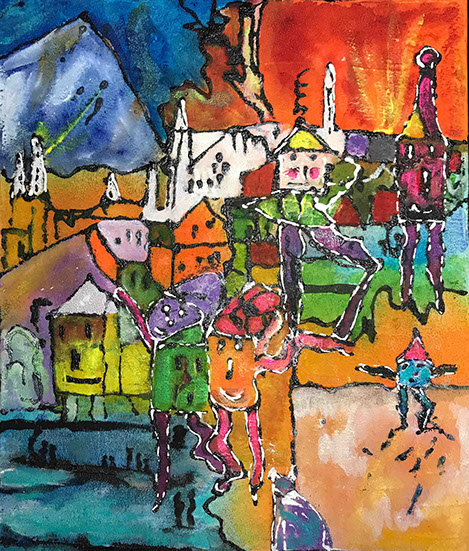 dripping,outsider art,art singulier, denise grisi,